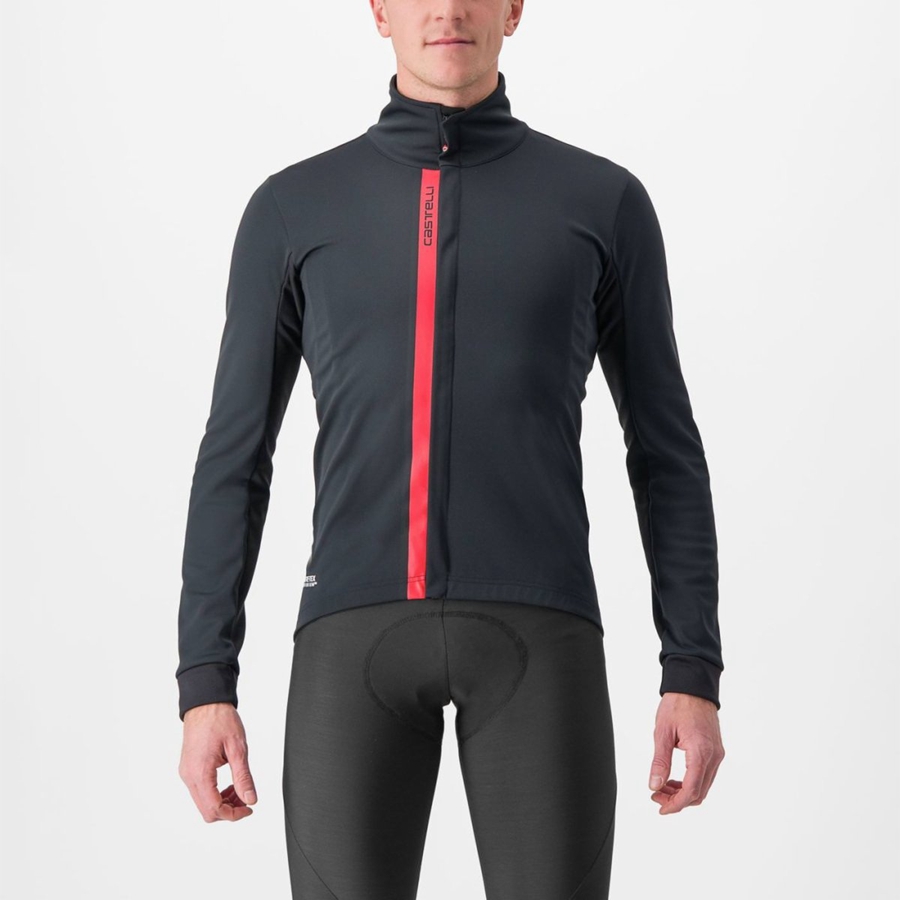 Vestes Castelli ENTRATA Homme Noir Rouge | ROJXL-5801