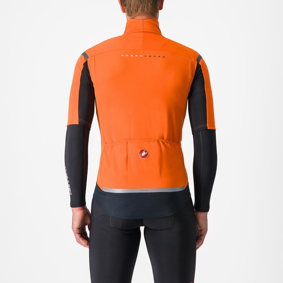 Vestes Castelli GABBA RoS 2 Homme Rouge Orange Grise Foncé | ZPNDX-6471