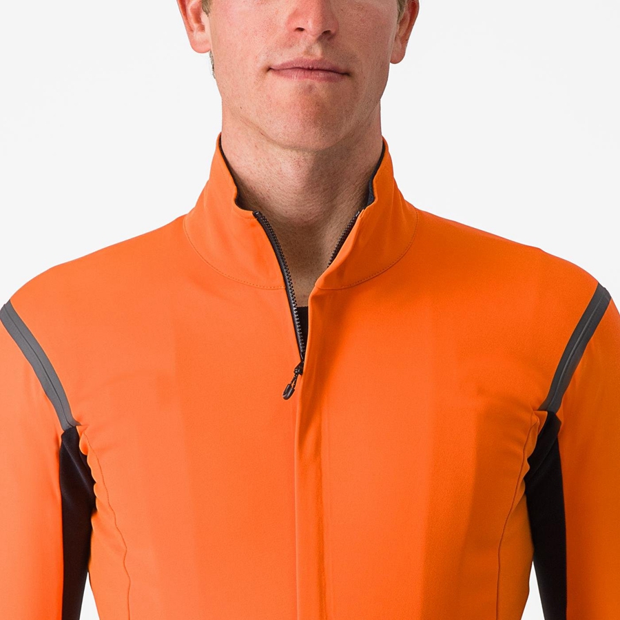 Vestes Castelli GABBA RoS 2 Homme Rouge Orange Grise Foncé | ZPNDX-6471