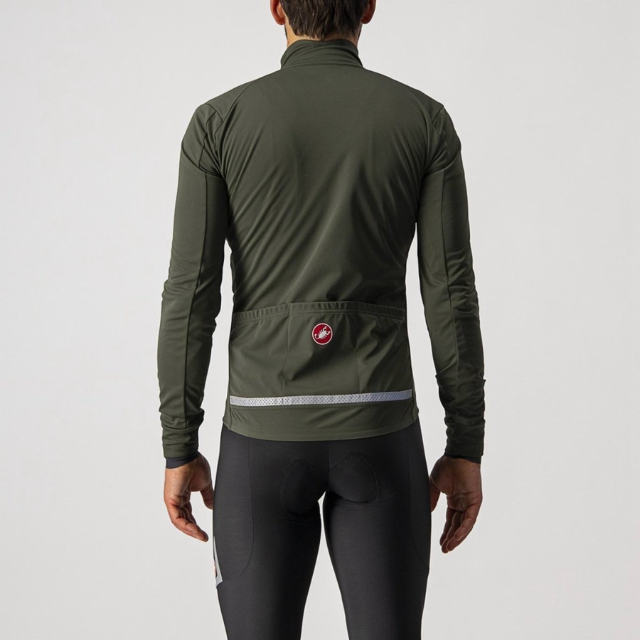 Vestes Castelli GO Homme Vert Rouge | VRCQX-0439