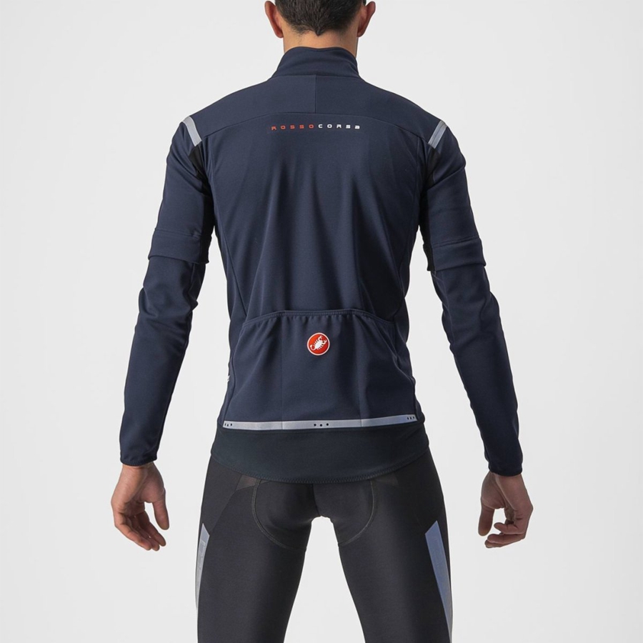 Vestes Castelli PERFETTO RoS 2 CONVERTIBLE Homme Bleu Argent | GDWCL-5984