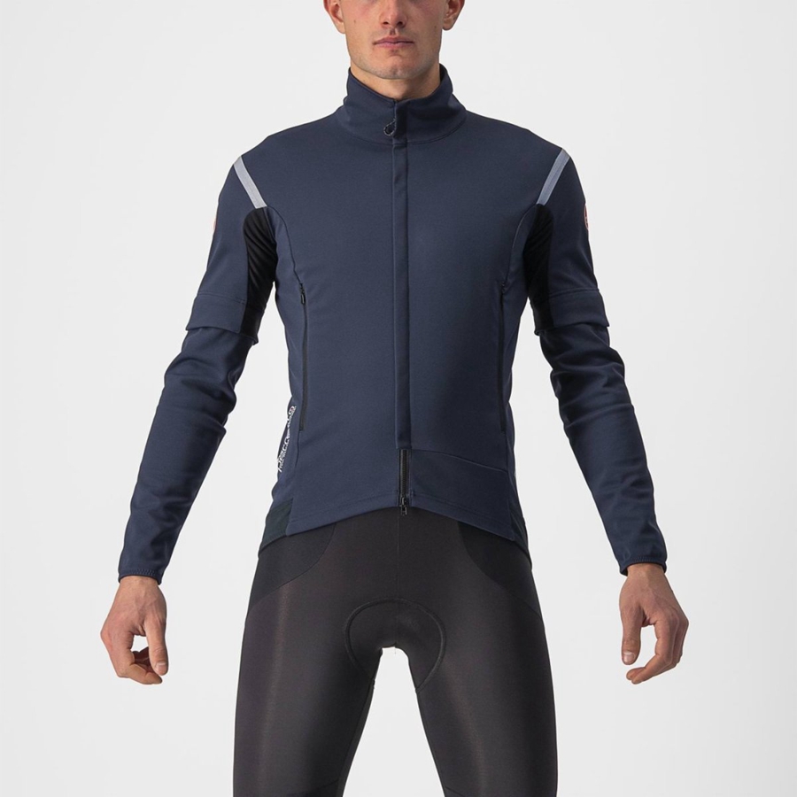 Vestes Castelli PERFETTO RoS 2 CONVERTIBLE Homme Bleu Argent | GDWCL-5984