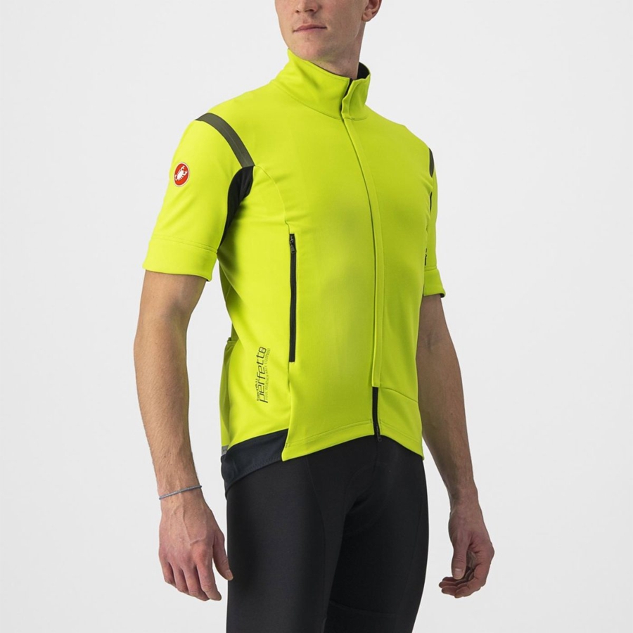 Vestes Castelli PERFETTO RoS 2 CONVERTIBLE Homme Vert Clair Grise Foncé | SJHDX-9153