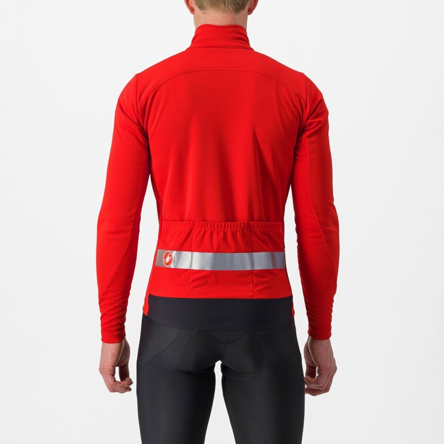 Vestes Castelli RADDOPPIA 3 Homme Rouge Argent | AOHZF-8719