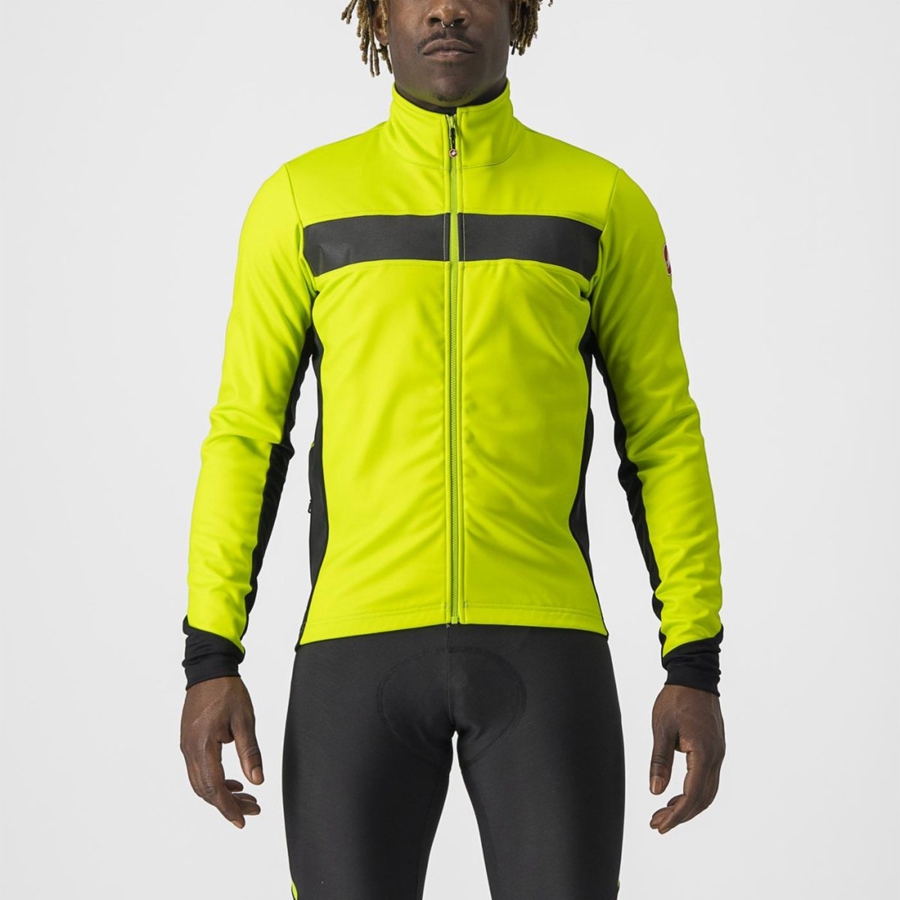 Vestes Castelli RADDOPPIA 3 Homme Vert Clair Noir | HNLJB-8349