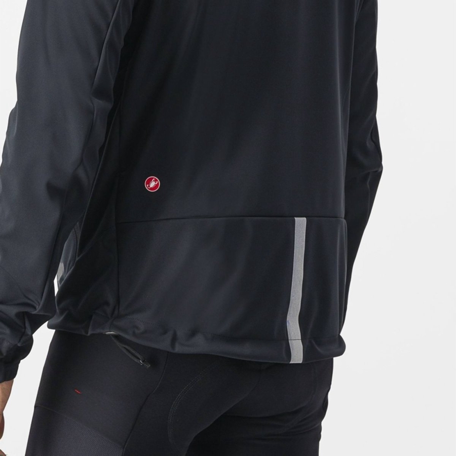 Vestes Castelli TRAIL HOODIE Homme Noir | KZDCY-9067